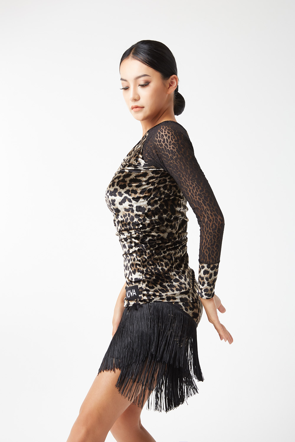 Leopard Velour Skirt