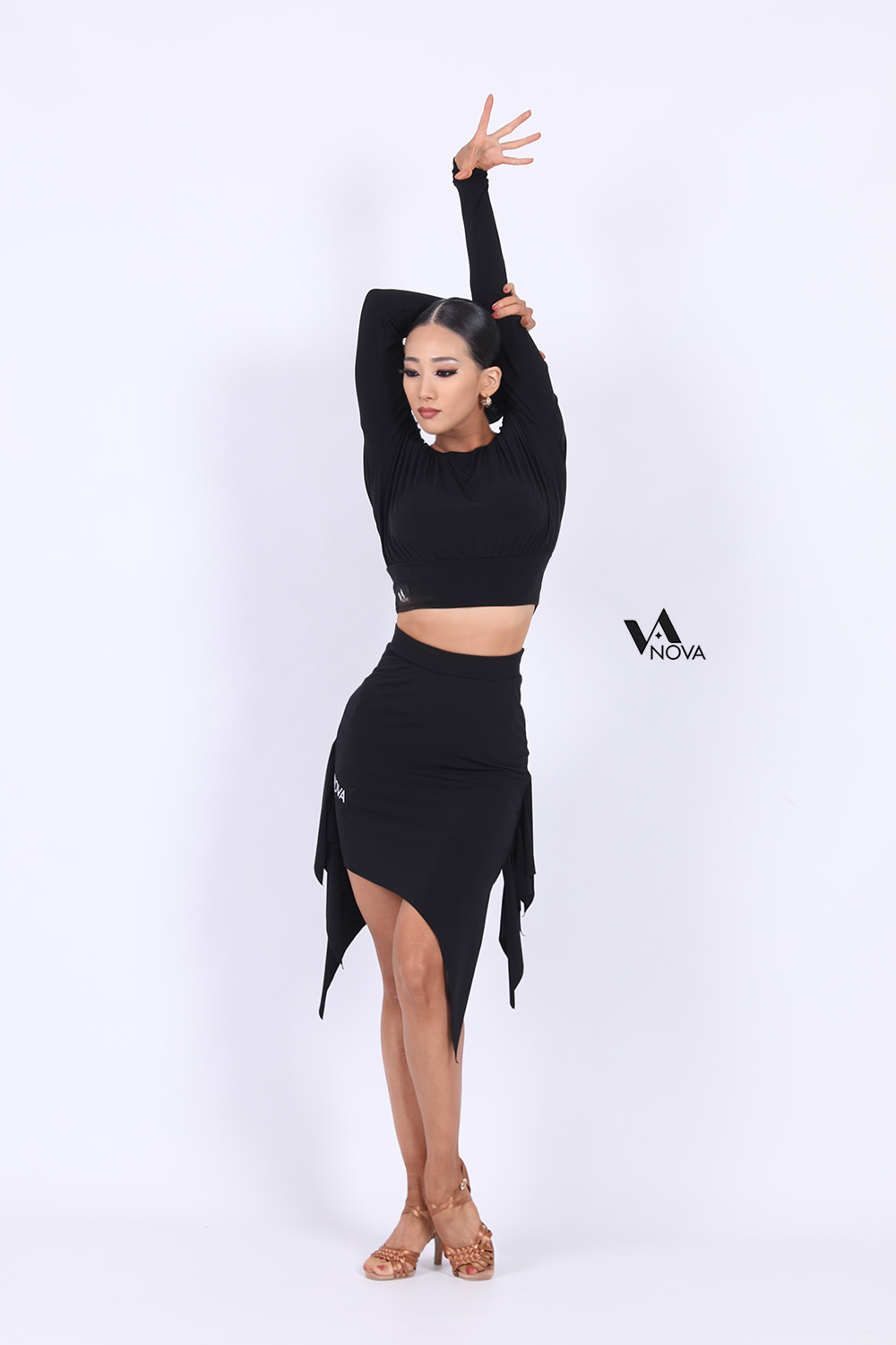 Black Ruffle Skirt