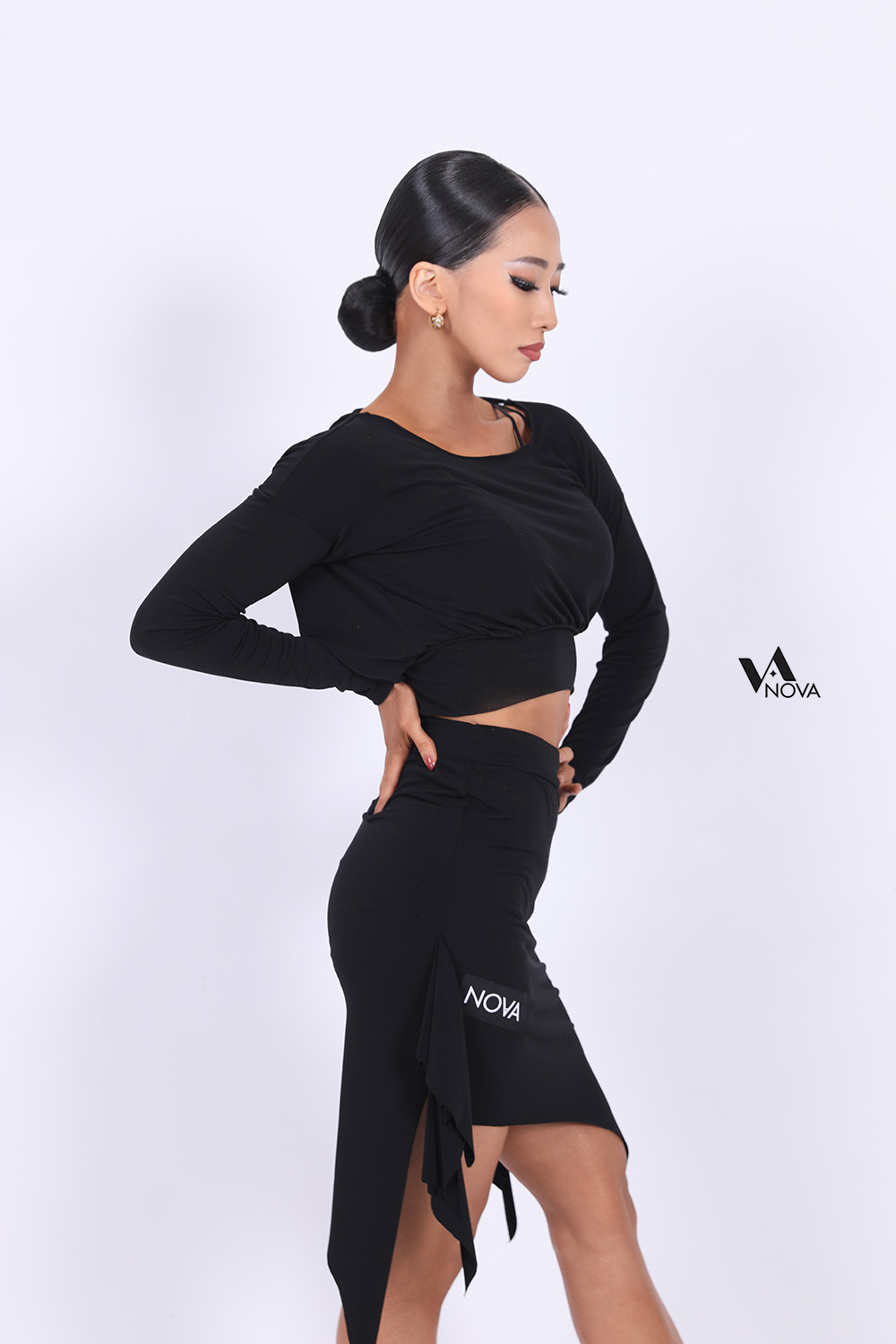 Black Ruffle Skirt