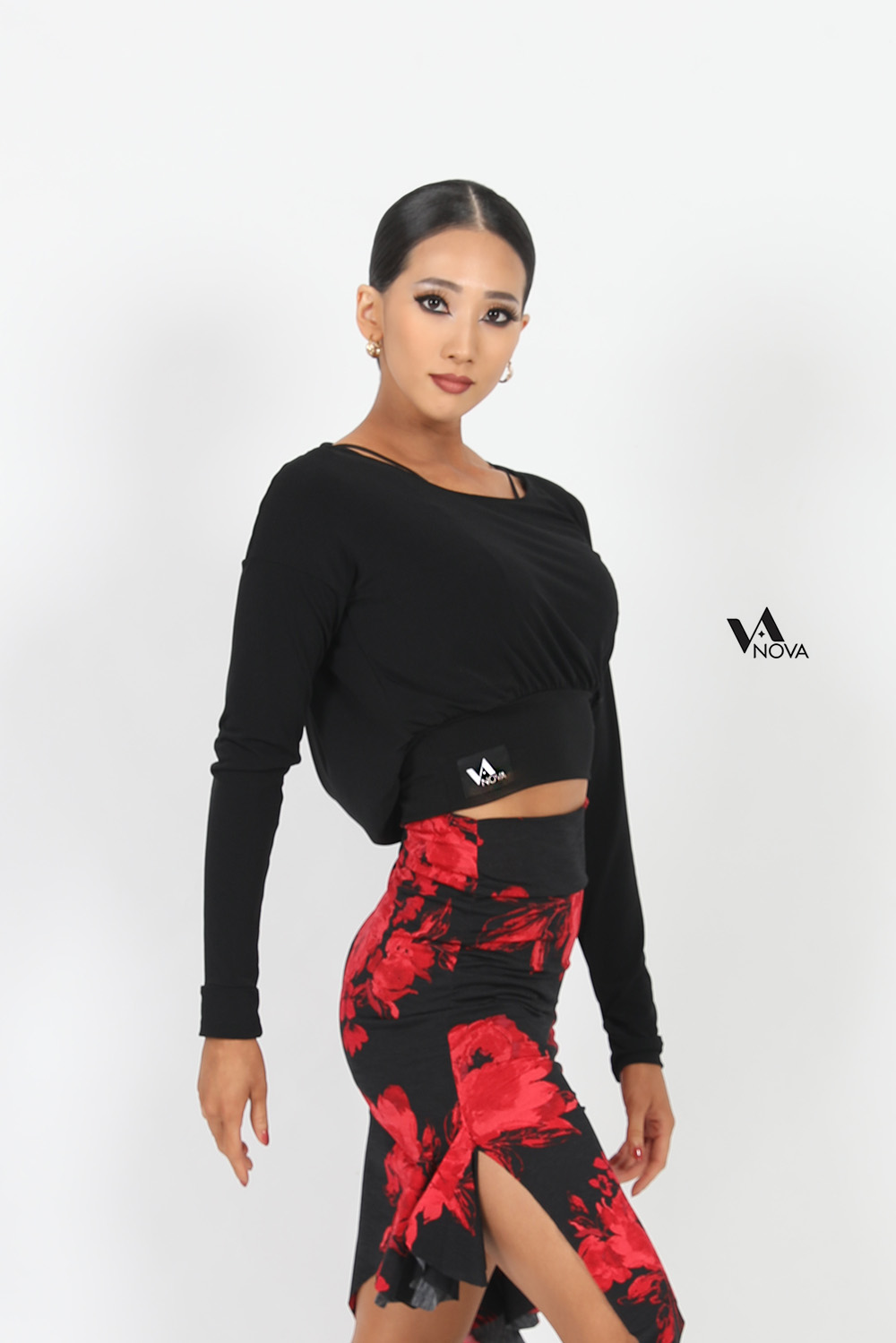 Cowl Back Cropped Top